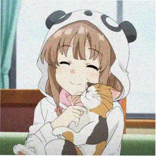 读者剪辑台边的猫头像